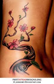 Black And White Cherry Blossom Vine Tattoo Cherry Blossom And Vines Tattoo Cherry Trees Carry Much Symbolic Meaning In Japan And China Cherry Tattoos Cherry Tree Tattoos Blossom Tattoo
