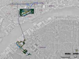Gordie howe international bridge infographic. This New 3 8 Billion Super Bridge Will Be A Canada Us Border Crossing Urbanized