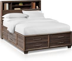 Streamline any bedroom with the aspen twin platform bed with bookcase headboard. Bookcase Headboard Queen With Storage