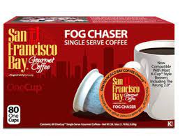 San Francisco Bay Fog Chaser 80 Ct Box 46059 K Cup Fog Chaser Coffee Biodegradable K Cups Wow Coffee Pack Single Serve Coffee San Francisco Bay Coffee