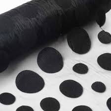 Black And White Polka Dot Chiffon Fabric 12 X 10 Yards Purple Premium Velvet Dots On Organza Fabric Bolt In 2020 Fabric Bolts Organza Fabric Fabric Accessories