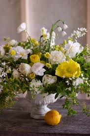 Check spelling or type a new query. Yellow And White Spring Compote Centerpiece White Flower Arrangements Yellow Flower Arrangements Yellow Flower Centerpieces