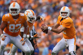 college football tennessee releases depth chart for south