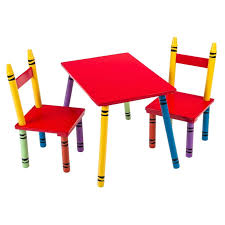 Wooden Crayon Shaped Table And Chairs Chair Table And Chairs Wooden