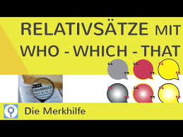 Reduced relative clause, reduction of relative clauses. Relativsatze Mit Who Which That Relative Contact Clauses Englischgrammatik 8 Youtube