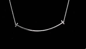 Tiffany Co Tiffany T Smile Pendant Sterling Silver Virtually New Mint Cond Tiffany T Tiffany Co Pendant