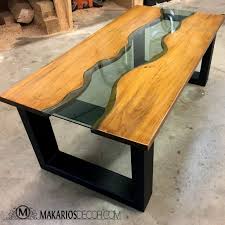 Wood Slabs For Your Home Built By Makarios Decor Wood Slab Wood Console Table Wood Bar Table