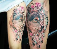 Instant results, no kit needed. Wolf With Dreamcatcher Tattoo By Kafka Tattoo Photo 25841