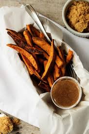 Once the baked sweet potato fries have finished, good luck trying to wait for them cool off before biting into the slightly crispy, salty fries with a soft, fluffy interior. Sweet Potato Fries With Cinnamon Sugar Dipping Sauce A Tasty Side With A Sweet Kick