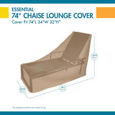 Jadon water resistant patio chaise lounge cover. Fits Outdoor Chairs 74 Long Duck Covers Elegant Patio Chaise Lounge Cover Chairs Patio Lawn Garden Urbytus Com
