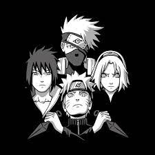 Black and white pain naruto a black and white minimal fan art of pain with akatsuki symbol in black background from the famous anime naruto. Naruto Black And White Wallpaper