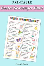 Hide clues in plastic eggs. Outdoor Easter Egg Hunt Clues Ideas You Can Print At Home