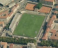 Stadio comunale citta di gorgonzola , gorgonzola , италия. Moccagatta Alessandria Calcio Grigio
