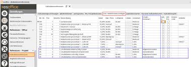 Im dann geöffneten fenster finden sie in der linken leiste den bereich . Urkalkulation