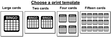 We also have a traditional 5x5 number bingo card available to print. Free Printable Bingo Cards Bingo Card Generator