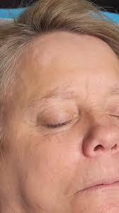 Such a fun brow transformation! Sometimes clients have white hairs  sprinkled in with their natural hair color. Once healed, after the  touch-up, I'll access and consider tinting the brow hair. My ...