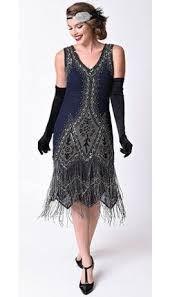 Unique Vintage 1920s Style Navy Blue Embroidered Somerset Flapper Dress 1920s Fashion Dresses Prom Dresses Vintage 1920s Fashion