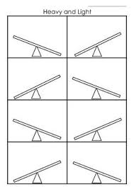 Heavy And Light Worksheet Freebie Heavy And Light Kindergarten Measurement Activities Measurement Kindergarten