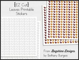 Incentive Chart Sticker Printables Leaves September Freebie