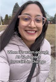 42 degrees and cloudy is warm to us these days. #chicagoweather #chic...