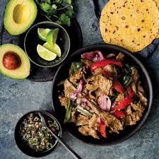 It's about a foot long and one inch thick, and cooked whole rather than divided into smaller individual steaks. Steak Fajitas With Chimichurri Instant Pot Recipes