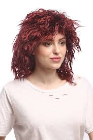 Beautiful hair for black afro caribbean goddesses. Lady Men Party Wig Fancy Dress Kinky Wild Hair Black Brown Strands Afro Caribbean Look Devil