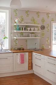 wallpaper kitchen cabinet houzz