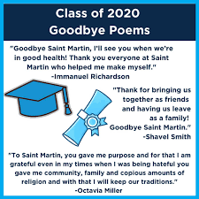 Maybe you would like to learn more about one of these? Goodbye Poems From The Class Of 2020 Saint Martin De Porres High School Cleveland Oh