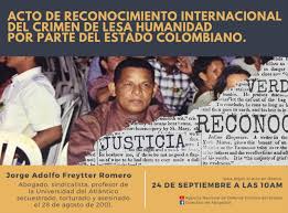 Ciclismo colombiano, noticias, entrevistas, artículos, curiosidades y demás sobre nuestros escarabajos colombianos y sus bicicletas acá. Nota De Prensa Acto De Perdon Y Reconocimiento Responsabilidad Por El Estado Colombiano En El Caso Jorge Adolfo Freytter Romero Jorge Adolfo Freytter Romero