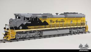 Union Pacific Emd Sd70 Ace Locomotive In Lego Scaled 1 16 Lego Trains Model Trains Locomotive