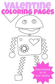 3 Non Mushy Valentines Day Coloring Pages Easy valentine pictures for drawing.
