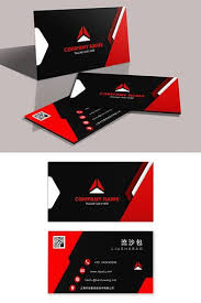 Black And Red Business Cards Template Red Black Business Card Profile Design Pikbest Templates Black Business Card Black Business Business Cards