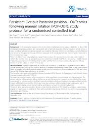 Image result for Manual Rotation in Occipitoposterior Presentation