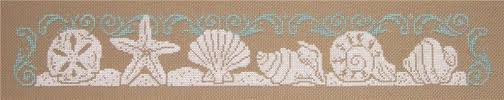 Kids can use graph paper to design their own patterns or they can check out one of the free beginner cross stitch patterns on my website. Seashell Silhouette By Imaginating