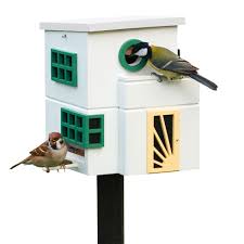 Hallo wehrsportgruppe, um ein vogelhaus gegen regen zu schützen, solltest du nur natürliche öle bio? Vogelhaus Futterspender Art Deco Gartendeko Gartenfiguren Balkon Garten Schenken Erleben Ddv Lokal