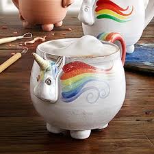 Elwood The Rainbow Unicorn Mug Mugs Unicorn Coffee Mug Unicorn Coffee