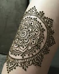 Beautiful Thigh Mandala Henna Mehndi Hennapaste Naturalhenna Mandala Hennamandala Leghenna Adelaide Adelaidehe Henna Tattoo Kit Thigh Henna Leg Henna