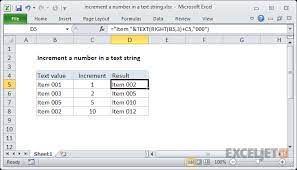 There is a way of getting excel to fill a series of letters. Excel Formula Increment A Number In A Text String Exceljet