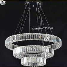 Europe Luxury Led Chandelier De Crystial Personality Round Circle Crystal Lighting Pendant Fixture Crystal Lighting Pendant Light Pendantpendant Light Fixture Aliexpress