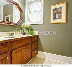 Check spelling or type a new query. Classic Simple Green Bathroom With Wood Cabinets Classic Simple Green Bathroom With Wood Cabinets And Old Mirror Canstock