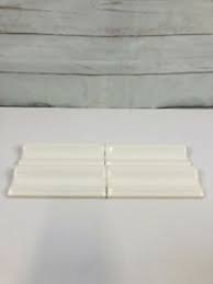 White ceramic chair rail wall tile comes in a brilliant white color and features a high sheen and a uniform appearance in tone to incorporate a stylish aesthetic into your wall or countertop installation. Chair Rail Tile For Sale Ebay