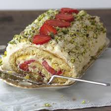 Lemon And Strawberry Roulade Recipe Recipe Recipes Roulade Food