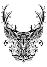 The benefits of coloring are so numerous that coloring therapy is a well used practice. Coloring Pages For Adults Deer Printable Free To Download Jpg Pdf