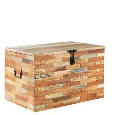 Hutkoffer Van Gerecycled Acacia En Mangohout Maisons Du Monde Malle De Rangement Into The Wood Malle