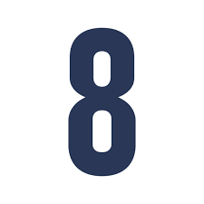 Number Eight 8 Vinyl Decal Lucky number 8 Car Window Laptop Sticker | eBay