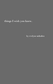 Is that sentence grammatically correct? Bod Leseprobe Things I Wish You Knew