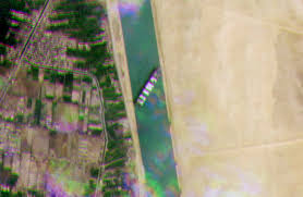 Suez canal suspends traffic as ship stuck like 'beached whale' the ever given ship, almost as long as the empire state building is high, is blocking canal transit in both directions. Avaujv7rkj4qmm