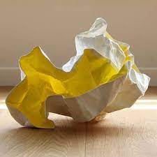 Crumpled Paper Lighting Papela From Meirav Barzilay Crumpled Paper Paper Light Paper Lampshade