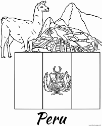 Peru Flag Coloring Page New Coloring Peru Flag Alpaca Coloring Pagestable Ideas Flag Coloring Pages Coloring Pages Frog Coloring Pages
