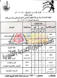 جدول امتحانات الصف الرابع الابتدائي الترم الاول 2021. Ø§Ù…ØªØ­Ø§Ù† Ø§Ù„Ø¯Ø±Ø§Ø³Ø§Øª Ù„Ù„ØµÙ Ø§Ù„Ø«Ø§Ù„Ø« Ø§Ù„Ø§Ø¹Ø¯Ø§Ø¯Ù‰ Ø§Ù„ØªØ±Ù… Ø§Ù„Ø§ÙˆÙ„ 2018 Ù…Ø­Ø§ÙØ¸Ø© Ø§Ù„Ù‚Ù„ÙŠÙˆØ¨ÙŠØ©